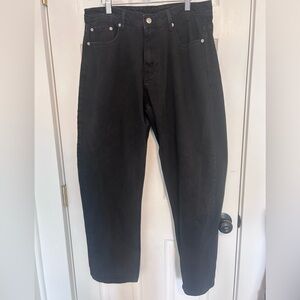 YoungLA Men's Relaxed Black Jeans